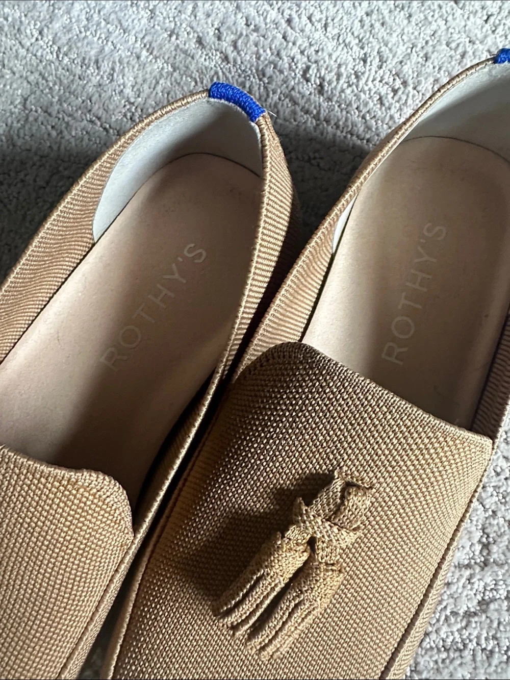 ROTHYS Men Size 8.5 Whisky The Ravello Tassel Loafers Tan